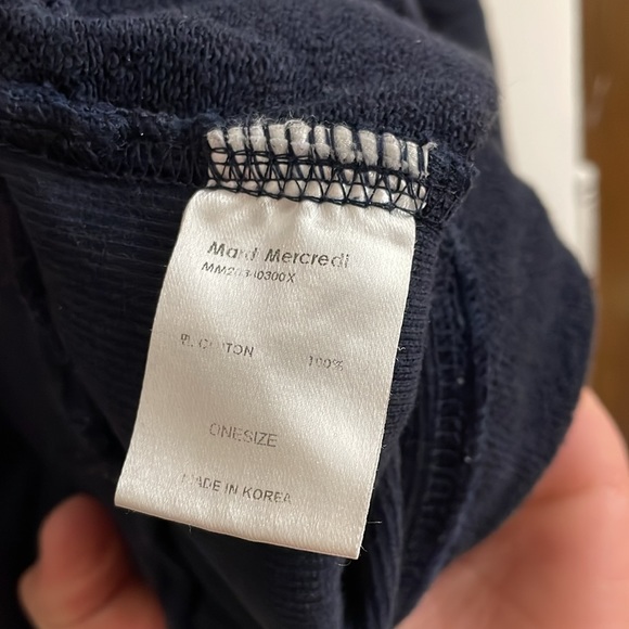 MARDI MERCREDI Women's Flower Mardi Sweatshirt Size OS In Navy/Violet - Picture 6 of 9